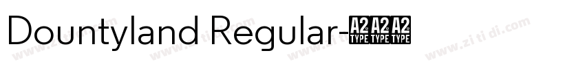 Dountyland Regular字体转换